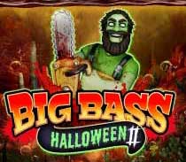 Bigbasshalloween : A green alien character holding a sword, depicted in a cartoon style. The background features the text BIG BASS and HALLOWEENTI in a playful font, enhancing the fictional and artistic vibe of the piece.